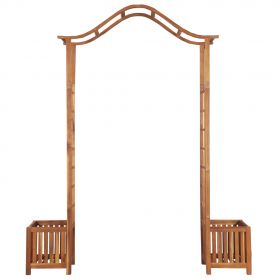 Arcada de gradina cu jardiniera 180x40x218 cm lemn masiv acacia