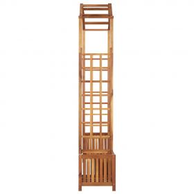 Arcada de gradina cu jardiniera 180x40x218 cm lemn masiv acacia