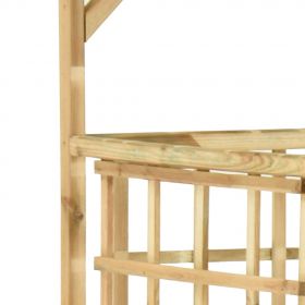 Pergola de gradina pentru pubele duble