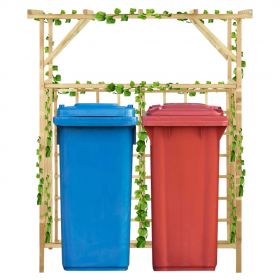 Pergola de gradina pentru pubele duble