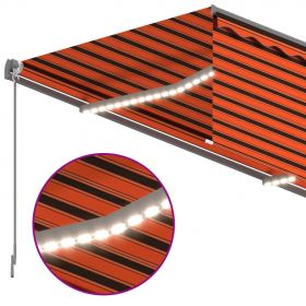 Copertina manuala cu stor&LED portocaliu&maro 3