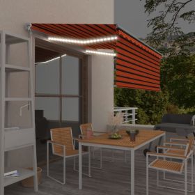 Copertina manuala cu stor&LED portocaliu&maro 3
