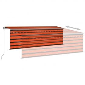 Copertina retractabila manual stor&LED portocaliu&maro 4