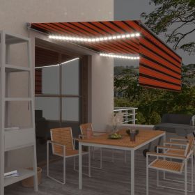 Copertina retractabila manual stor&LED portocaliu&maro 4