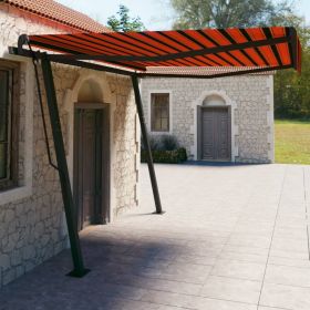 Copertina retractabila manual cu stalpi