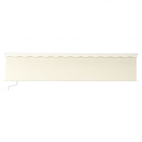 Copertina retractabila manual cu stor/LED, crem, 6 x 3 m