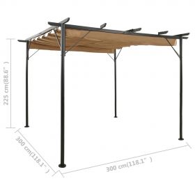 Pergola cu acoperis retractabil