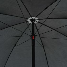 Pat de gradina cu umbrela de soare