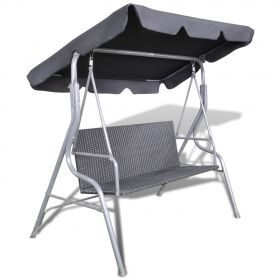 Balansoar de exterior suspendat cu copertina