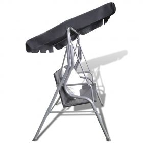 Balansoar de exterior suspendat cu copertina