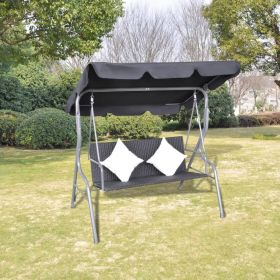 Balansoar de exterior suspendat cu copertina