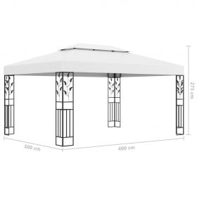 Pavilion cu acoperis dublu & siruri de lumini LED