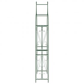 Arcada de gradina, verde inchis, 120 x 38 x 258 cm, fier