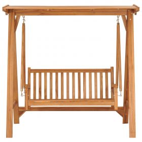 Balansoar cu perna, 170 x 96.5 x 171 cm, lemn masiv de tec