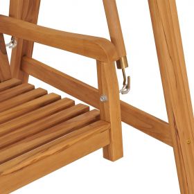 Balansoar cu perna, 170 x 96.5 x 171 cm, lemn masiv de tec