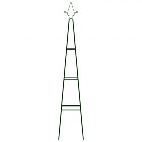 Suporturi plante gradina 2 buc. verde inchis 35 x 35 x 195 cm, fier