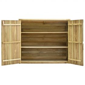 Magazie unelte de gradina, 135 x 60 x 123 cm, lemn pin tratat