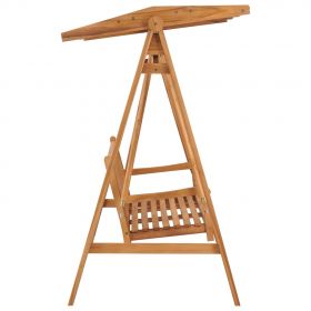 Balansoar cu perna, 170 x 96.5 x 171 cm, lemn masiv de tec