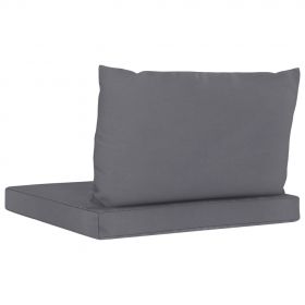 Perne canapea din paleti, 2 buc., material textil