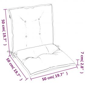 Perne pentru scaun, 2 buc., 100x50x7 cm, material textil