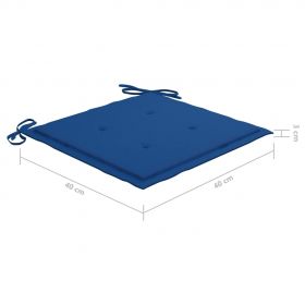 Perne scaun de gradina, 4 buc., 40x40x3 cm, textil