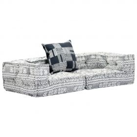 Canapea puf modulara cu 2 locuri, material textil