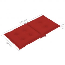 Perne pentru scaun de gradina, 100x50x7 cm