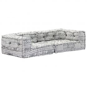 Canapea puf modulara cu 2 locuri, material textil