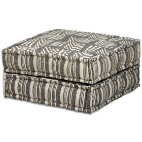 Canapea puf modulara cu 4 locuri, material textil, 200 x 132 x 58 cm