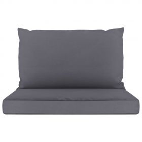 Perne canapea din paleti, 2 buc., material textil