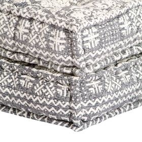 Canapea puf modulara cu 3 locuri, material textil