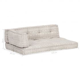 Perna pentru canapea din paleti, material textil