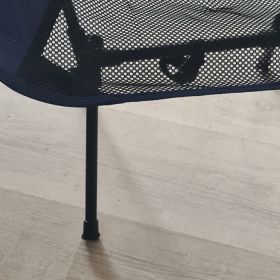 Scaun pescuit, pliabil, plasa, bleu marine, 53 x 53 x 80 cm
