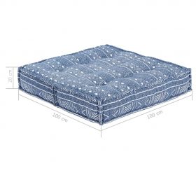 Fotoliu puf, 100 x 100 x 20 cm, material textil