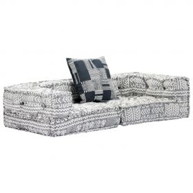 Canapea puf modulara cu 2 locuri, material textil