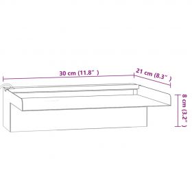 Deversor de cascada cu LED-uri RGB