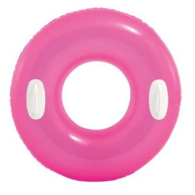 Colac gonflabil inot pentru copii -14 ani + Zola®, 76cm,Roz