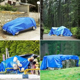 Prelata Impermeabila cu ochiuri metalice de prindere, dimensiune 3,0m x 4,0m, densitate 80g/m2, albastra