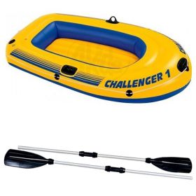 Pachet Promo Barca Gonflabila Challenger + 2 Vasle de 122 cm