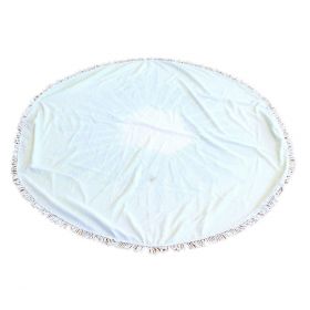 Prosop mare de plaja, super absorbant, forma rotunda, diametru 150 cm, model Ananas