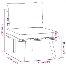 Set mobilier de gradina cu perne