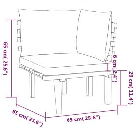 Set mobilier de gradina cu perne