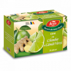 Ceai cu ghimbir si lamai verzi - 20pl - Fares