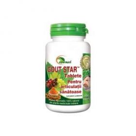 GOUT STAR, scade acidul uric in guta, tablete, AYURMED 50 tablete