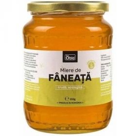 Miere de faneata cruda eco-bio 950g, Obio