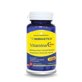VITAMINA C FORTE 400mg, NATURALA, capsule, HERBAGETICA 30 capsule