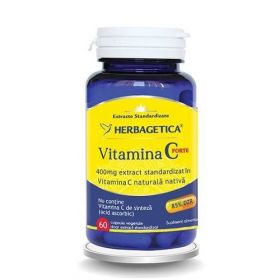 VITAMINA C FORTE 400mg, NATURALA, capsule, HERBAGETICA 30 capsule