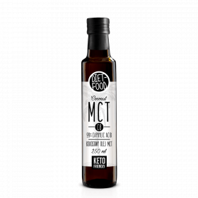 Ulei de cocos MCT C8, 99% acid caprilic, 250ml - Diet Food