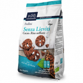 Biscuiti vegani cu cacao si orez, eco-bio, 350g, Sottolestelle