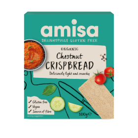 Amisa organic chestnut crispbread, 100g - Noi